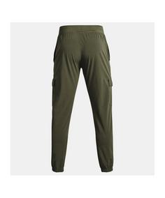 Rückansicht von Under Armour Stretch Woven Cargo Hose Trainingshose Herren gruen