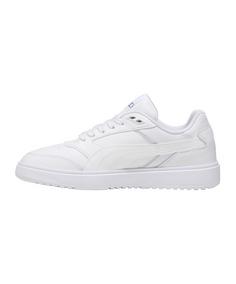 Rückansicht von PUMA Doublecourt Sneaker Weiß Sneaker Herren weissgrau