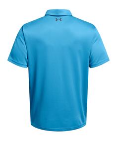 Rückansicht von Under Armour Tech Poloshirt Poloshirt Herren blau