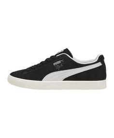 PUMA Clyde Hairy Suede Sneaker Herren schwarzweiss