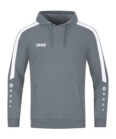 JAKO Power Hoody Kids Funktionssweatshirt Kinder grauweiss