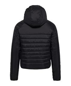 Rückansicht von hummel hmlGO Quilted Kapuzenjacke Trainingsjacke Herren schwarz