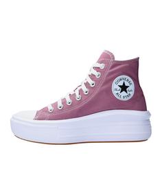 Rückansicht von CONVERSE Chuck Taylor All Star Move Damen Sneaker Damen lilaweissschwarz