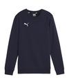 PUMA teamGOAL Casuals Sweatshirt Kids Funktionssweatshirt Kinder - dunkelblauweiss