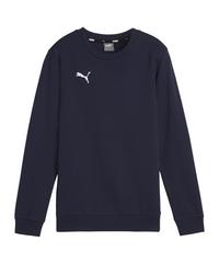 PUMA teamGOAL Casuals Sweatshirt Kids Funktionssweatshirt Kinder - dunkelblauweiss