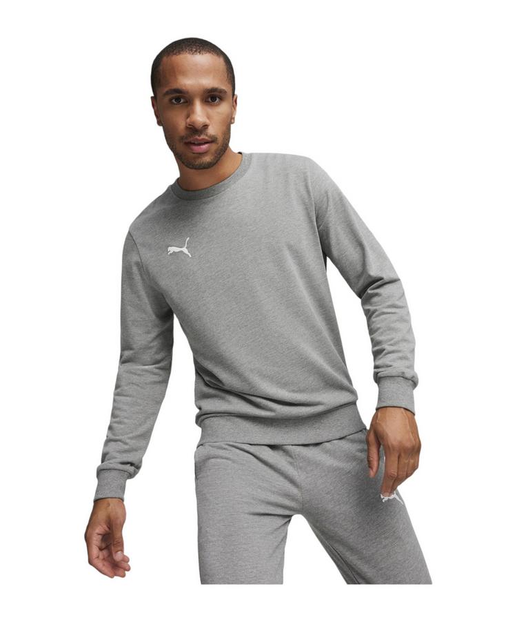 PUMA PUMA teamGOAL Casuals Sweatshirt Funktionssweatshirt Herren - grauweiss - 0 | SportScheck