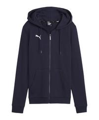 PUMA teamGOAL Casuals Kapuzenjacke Damen Trainingsjacke Damen - dunkelblauweiss