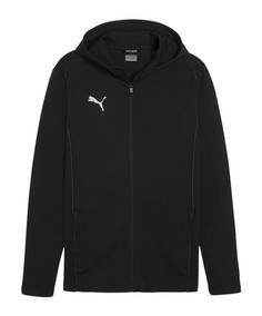 PUMA teamFINAL Casuals Kapuzenjacke Fußballtrikot Herren schwarz