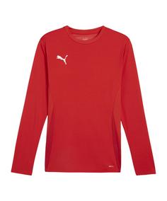 PUMA teamGOAL Trikot Langarm Fußballtrikot Herren rotweissrot