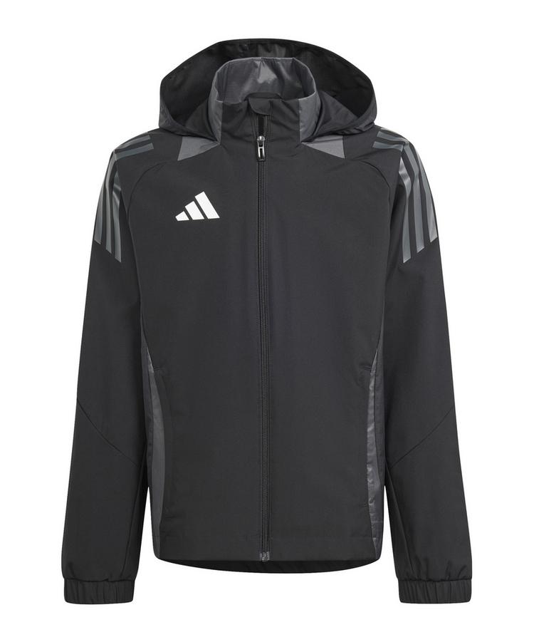 adidas adidas Tiro 24 Competition Allwetterjacke Kids Regenjacke Kinder - schwarzgrau - 0 | SportScheck