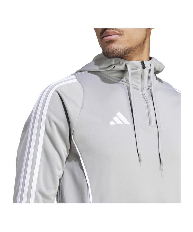 adidas adidas Hoody Wei&szlig; Funktionssweatshirt Herren - grauweiss - 2 | SportScheck