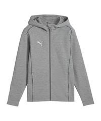 PUMA teamFINAL Casuals Kapuzenjacke Trikot Herren - grausilber