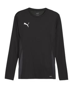 PUMA teamGOAL Trikot Langarm Fußballtrikot Herren schwarzweissgrau