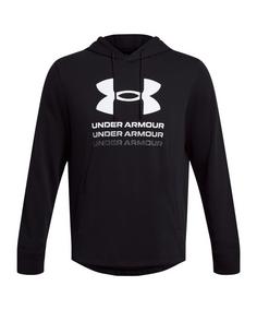 Under Armour Rival Terry Graphic Hoody Funktionssweatshirt Herren schwarz