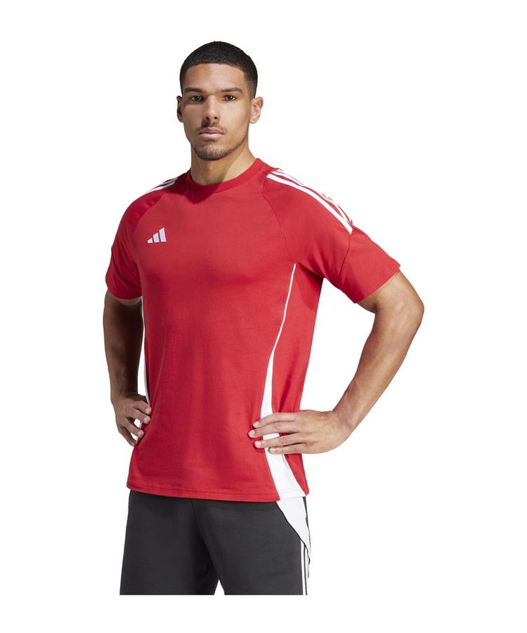 adidas adidas Tiro 24 T-Shirt Funktionsshirt Herren - rotweiss - 0 | SportScheck