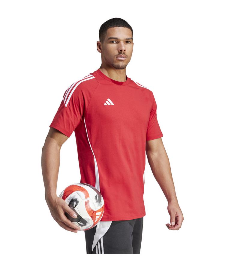 adidas adidas Tiro 24 T-Shirt Funktionsshirt Herren - rotweiss - 1 | SportScheck