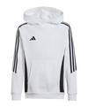 adidas Tiro 24 Hoody Kids Funktionssweatshirt Kinder - weissschwarz