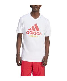 adidas Spanien DNA T-Shirt EM 2024 Fanshirt weiss