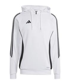 adidas Tiro 24 Training Hoody Funktionssweatshirt Herren weissschwarz