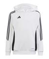 adidas Tiro 24 Training Hoody Kids Funktionssweatshirt Kinder - weissschwarz