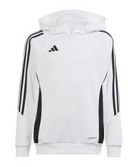adidas Tiro 24 Training Hoody Kids Funktionssweatshirt Kinder - weissschwarz
