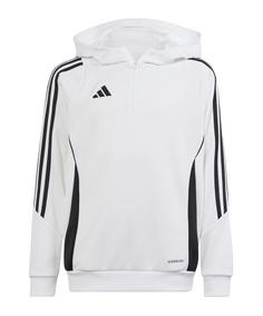 adidas Tiro 24 Training Hoody Kids Funktionssweatshirt Kinder weissschwarz