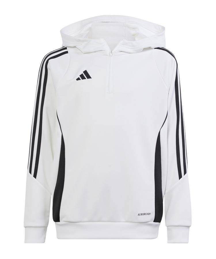 adidas adidas Tiro 24 Training Hoody Kids Funktionssweatshirt Kinder - weissschwarz - 0 | SportScheck