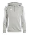 adidas Tiro 24 Training Hoody Kids Funktionssweatshirt Kinder - grauweiss