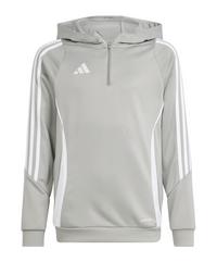 adidas Tiro 24 Training Hoody Kids Funktionssweatshirt Kinder - grauweiss