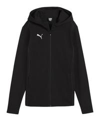 PUMA teamFINAL Casuals Kapuzenjacke Damen Trikot Damen - schwarzsilber