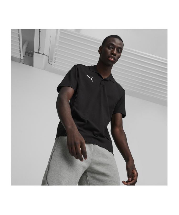 PUMA PUMA teamFINAL Casuals Poloshirt Trikot Herren - schwarzsilber - 0 | SportScheck
