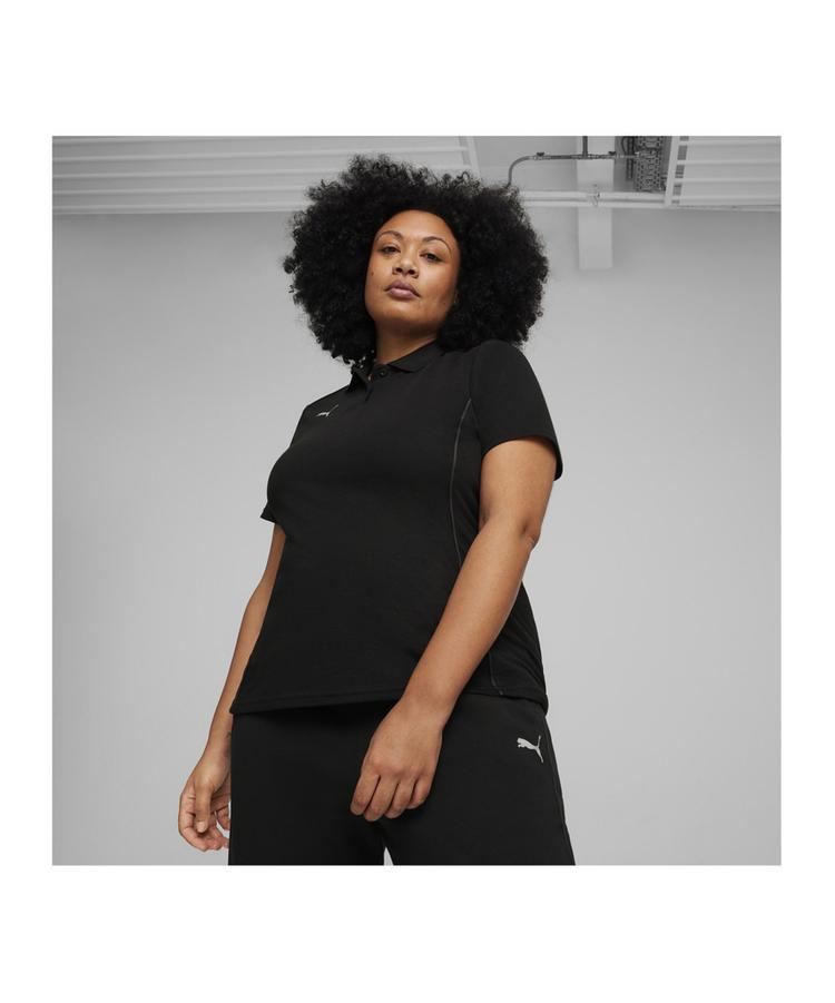 PUMA PUMA teamFINAL Casuals Polo Damen Trikot Damen - schwarzsilber - 1 | SportScheck