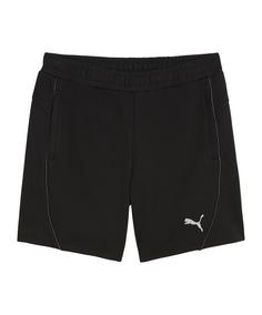 PUMA teamFINAL Casuals Shorts Damen Fußballshorts Damen schwarzsilber