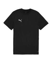 PUMA teamFINAL Casuals T-Shirt Fu&szlig;ballshorts Herren - schwarzsilber