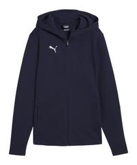 PUMA teamFINAL Casuals Kapuzenjacke Damen Trikot Damen - dunkelblausilber