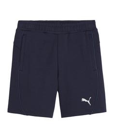 PUMA teamFINAL Casuals Shorts Kids Fußballshorts Kinder dunkelblausilber