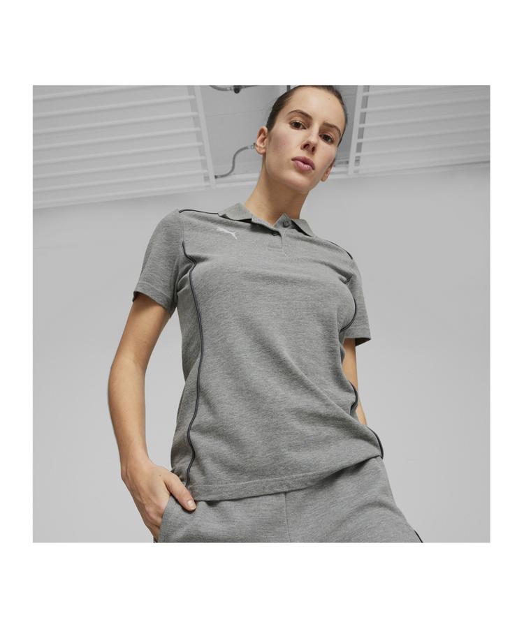 PUMA PUMA teamFINAL Casuals Polo Damen Trikot Damen - grau - 1 | SportScheck