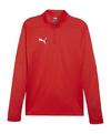 PUMA teamFINAL Training 1/4 Zip Sweatshirt Trikot Herren - rotsilber