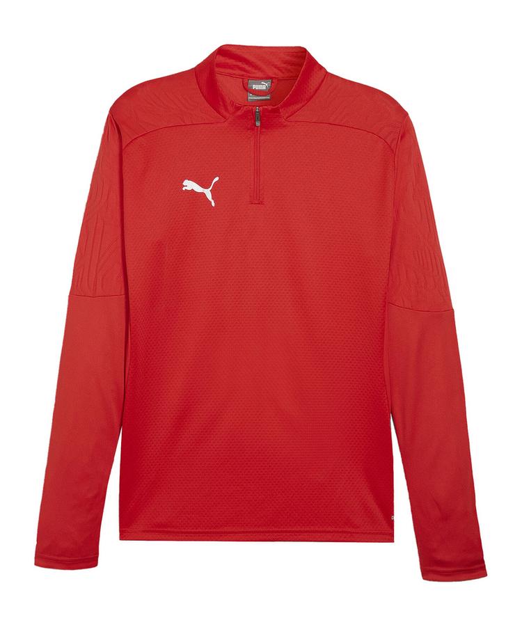 PUMA PUMA teamFINAL Training 1/4 Zip Sweatshirt Trikot Herren - rotsilber - 0 | SportScheck