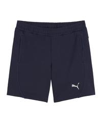 PUMA teamFINAL Casuals Shorts Damen Fu&szlig;ballshorts Damen - dunkelblausilber