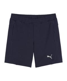 PUMA teamFINAL Casuals Shorts Damen Fußballshorts Damen dunkelblausilber