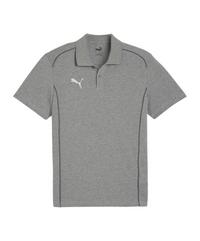 PUMA teamFINAL Casuals Poloshirt Trikot Herren - grausilber