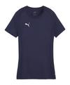PUMA teamFINAL Casuals T-Shirt Damen Fu&szlig;ballshorts Damen - dunkelblausilber