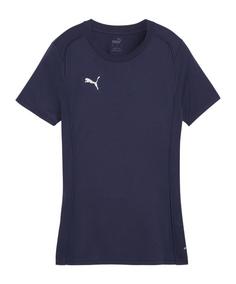 PUMA teamFINAL Casuals T-Shirt Damen Fußballshorts Damen dunkelblausilber