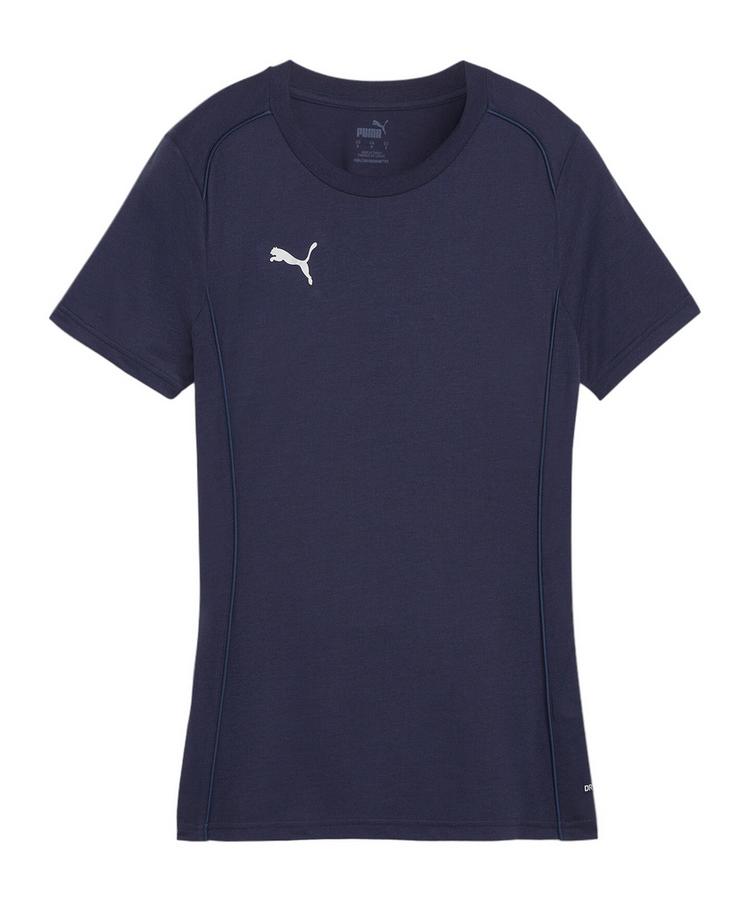 PUMA PUMA teamFINAL Casuals T-Shirt Damen Fu&szlig;ballshorts Damen - dunkelblausilber - 0 | SportScheck
