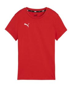 PUMA teamGOAL Casuals T-Shirt Damen T-Shirt Damen rotweiss