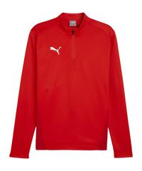 PUMA teamGOAL Training 1/4 Zip Sweatshirt Funktionssweatshirt Herren - rotrot