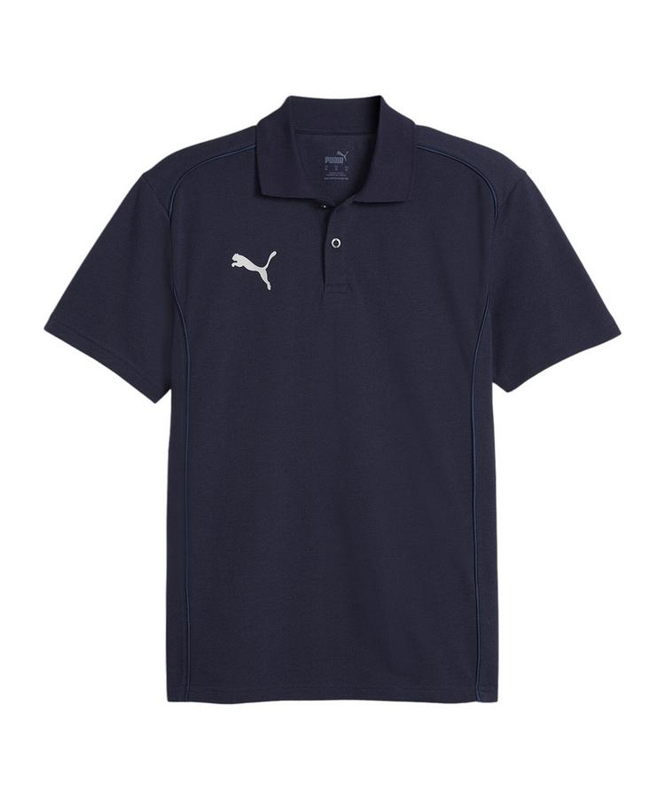 PUMA PUMA teamFINAL Casuals Poloshirt Trikot Herren - dunkelblausilber - 0 | SportScheck
