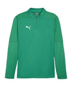 PUMA teamFINAL Training 1/4 Zip Sweatshirt Fußballtrikot Herren gruen