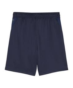 Rückansicht von PUMA teamGOAL Training Shorts Kids Fußballshorts Kinder dunkelblauweissblau